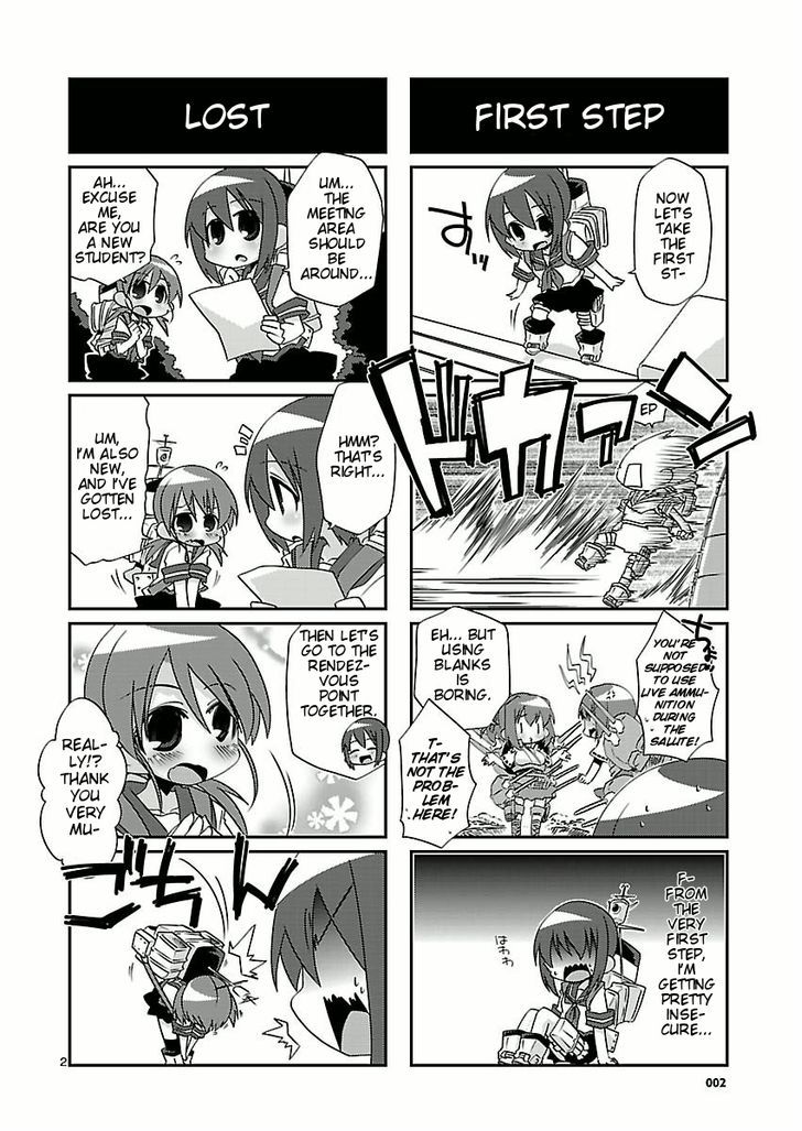 Kantai Collection - Kankore - 4-koma Comic - Fubuki, Ganbarimasu! Chapter 1 page 2 - Chapter 1