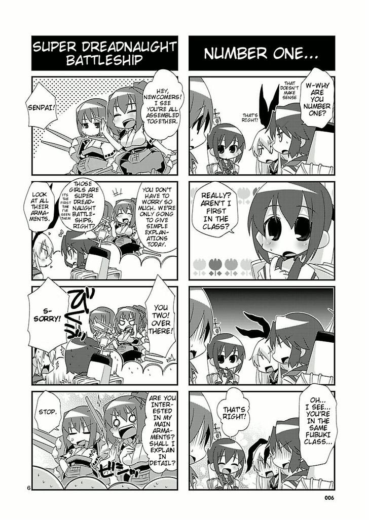 Kantai Collection - Kankore - 4-koma Comic - Fubuki, Ganbarimasu! Chapter 1 page 6 - Chapter 1