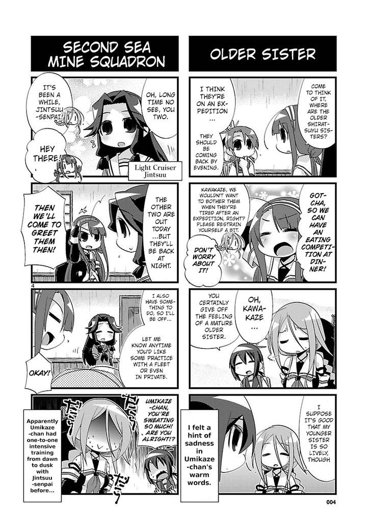 Kantai Collection - Kankore - 4-koma Comic - Fubuki, Ganbarimasu! Chapter 108 page 4 - Chapter 108