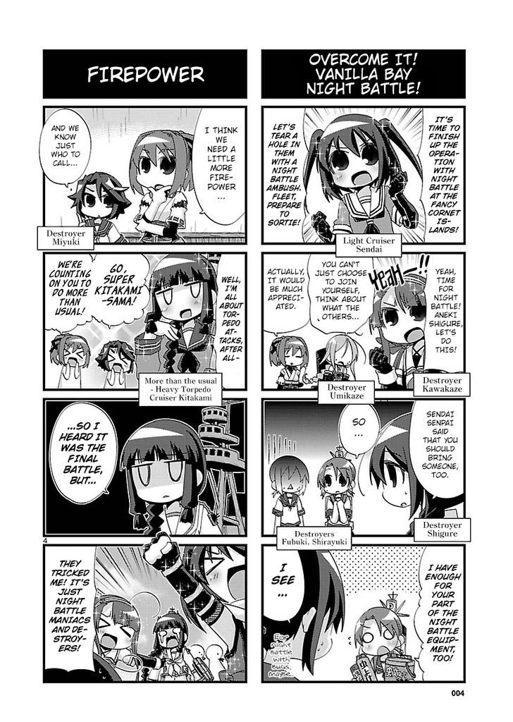 Kantai Collection - Kankore - 4-koma Comic - Fubuki, Ganbarimasu! Chapter 110 page 4 - Chapter 110