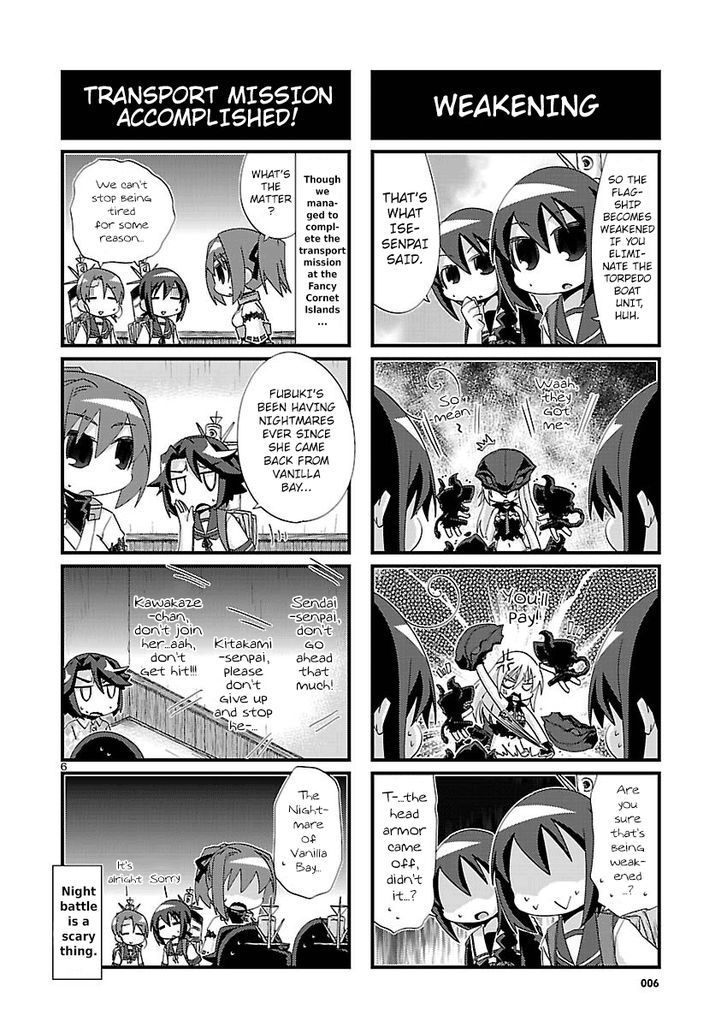 Kantai Collection - Kankore - 4-koma Comic - Fubuki, Ganbarimasu! Chapter 110 page 6 - Chapter 110