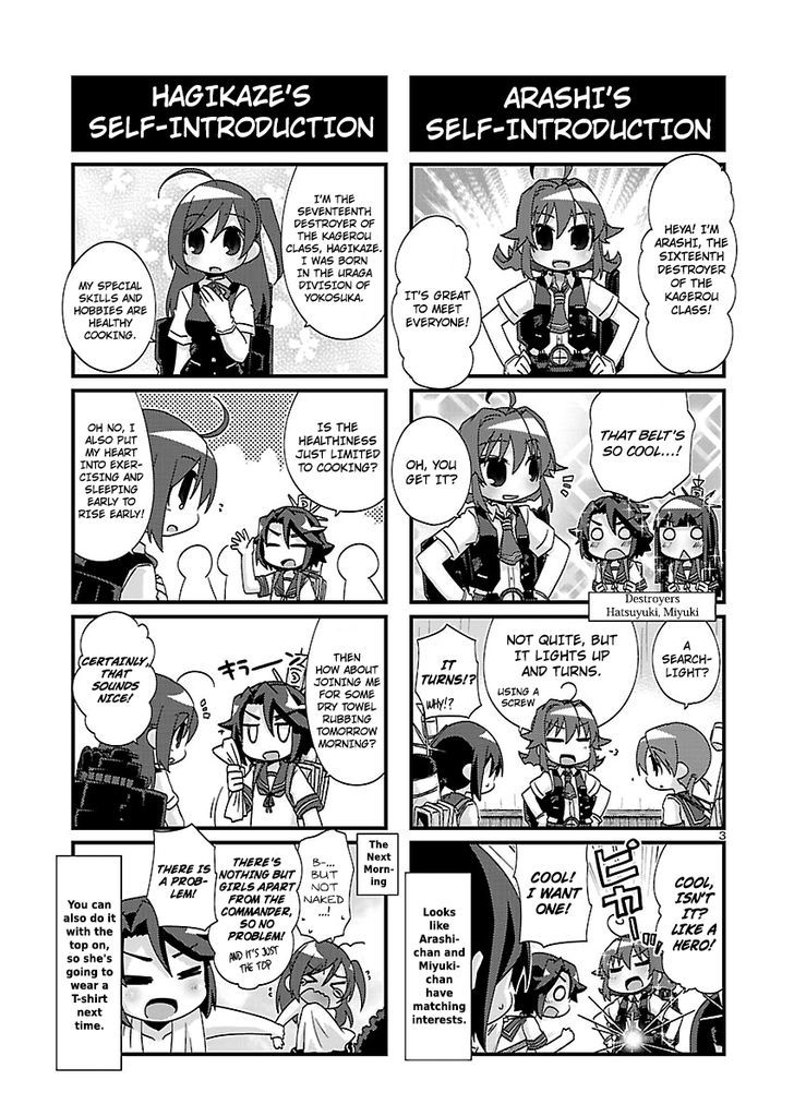 Kantai Collection - Kankore - 4-koma Comic - Fubuki, Ganbarimasu! Chapter 122 page 3 - Chapter 122