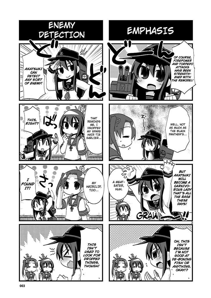 Kantai Collection - Kankore - 4-koma Comic - Fubuki, Ganbarimasu! Chapter 125 page 3 - Chapter 125