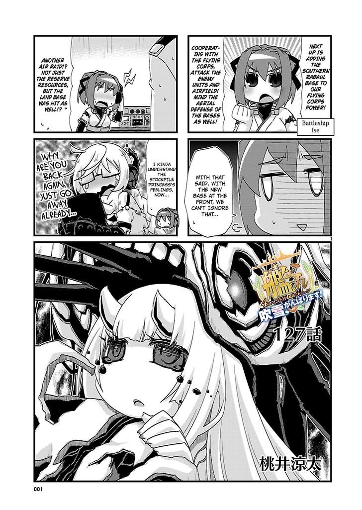Kantai Collection - Kankore - 4-koma Comic - Fubuki, Ganbarimasu! Chapter 127 page 1 - Chapter 127