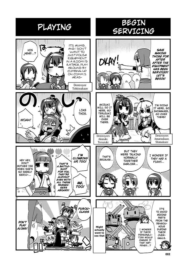 Kantai Collection - Kankore - 4-koma Comic - Fubuki, Ganbarimasu! Chapter 128 page 2 - Chapter 128