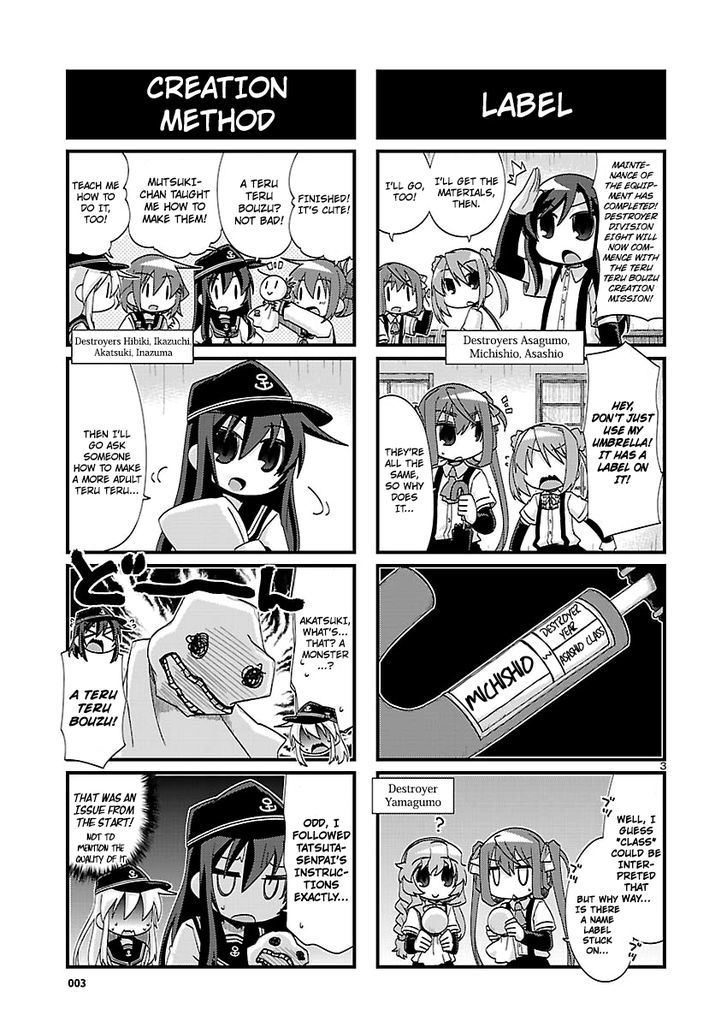 Kantai Collection - Kankore - 4-koma Comic - Fubuki, Ganbarimasu! Chapter 128 page 3 - Chapter 128