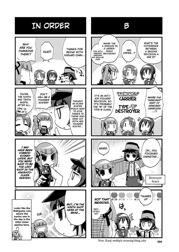 Kantai Collection - Kankore - 4-koma Comic - Fubuki, Ganbarimasu! Chapter 131 page 4 - Chapter 131