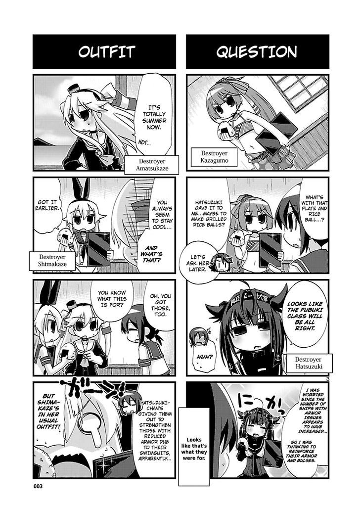 Kantai Collection - Kankore - 4-koma Comic - Fubuki, Ganbarimasu! Chapter 135 page 3 - Chapter 135