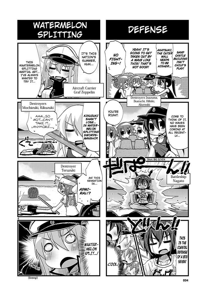 Kantai Collection - Kankore - 4-koma Comic - Fubuki, Ganbarimasu! Chapter 135 page 4 - Chapter 135