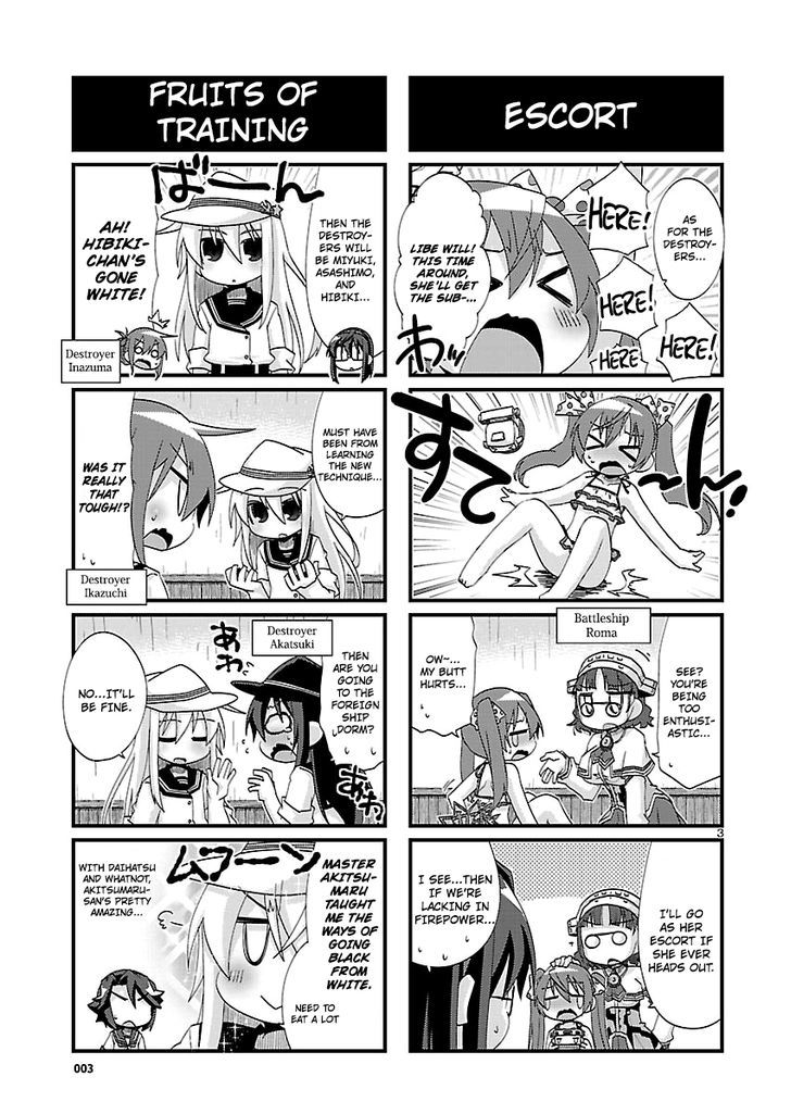 Kantai Collection - Kankore - 4-koma Comic - Fubuki, Ganbarimasu! Chapter 136 page 3 - Chapter 136