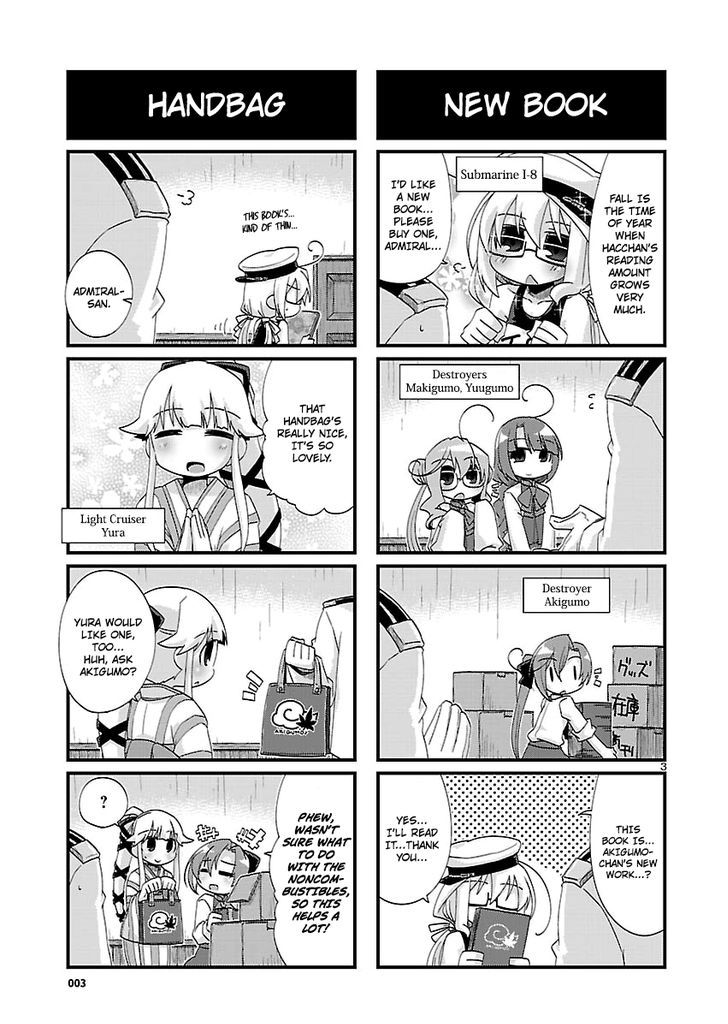 Kantai Collection - Kankore - 4-koma Comic - Fubuki, Ganbarimasu! Chapter 138 page 3 - Chapter 138