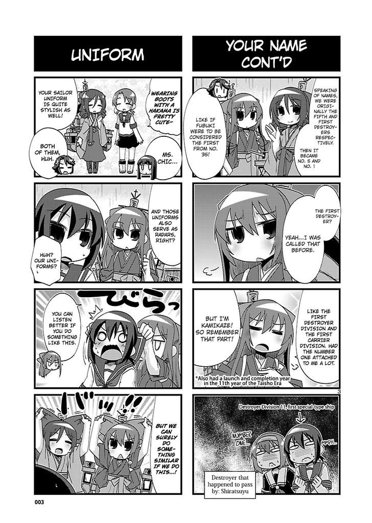 Kantai Collection - Kankore - 4-koma Comic - Fubuki, Ganbarimasu! Chapter 139 page 3 - Chapter 139