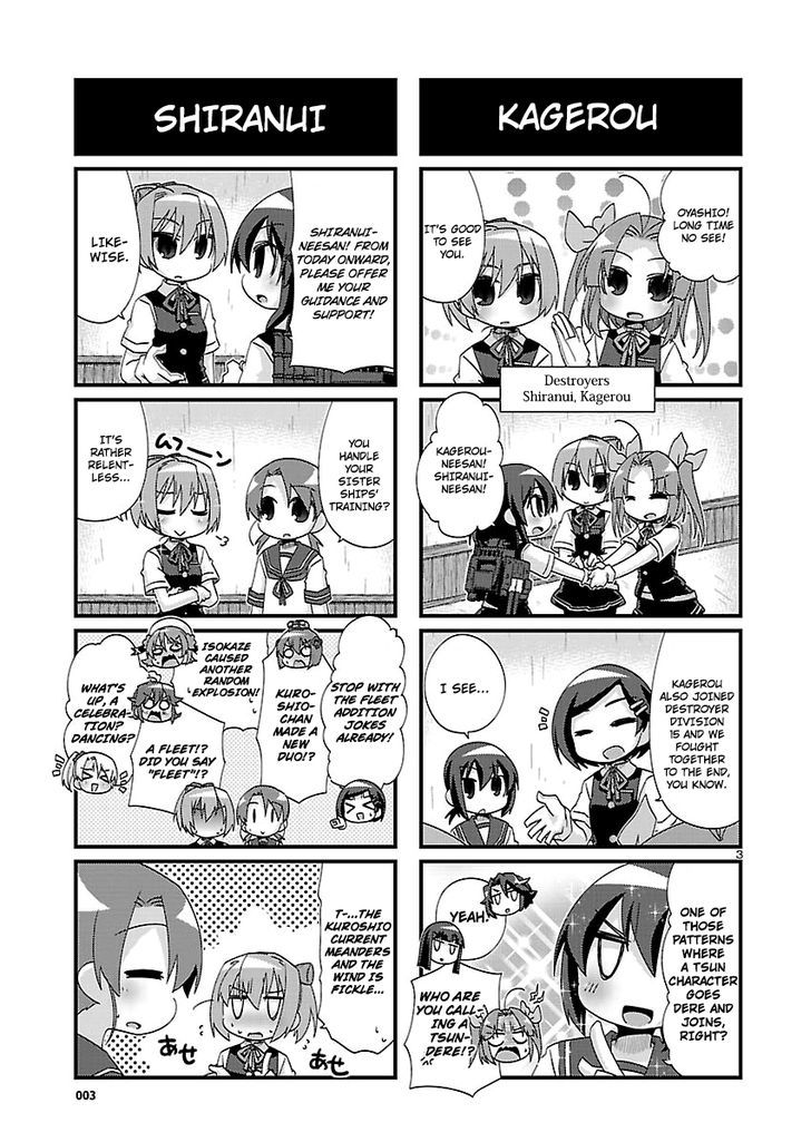 Kantai Collection - Kankore - 4-koma Comic - Fubuki, Ganbarimasu! Chapter 142 page 3 - Chapter 142