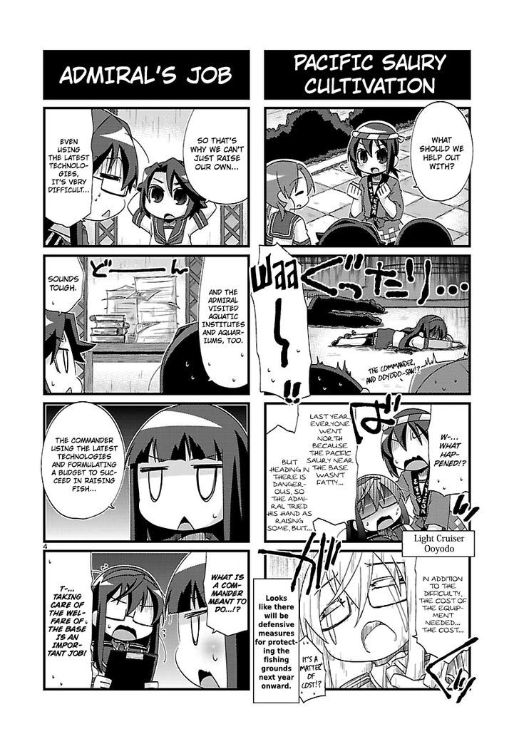 Kantai Collection - Kankore - 4-koma Comic - Fubuki, Ganbarimasu! Chapter 143 page 4 - Chapter 143