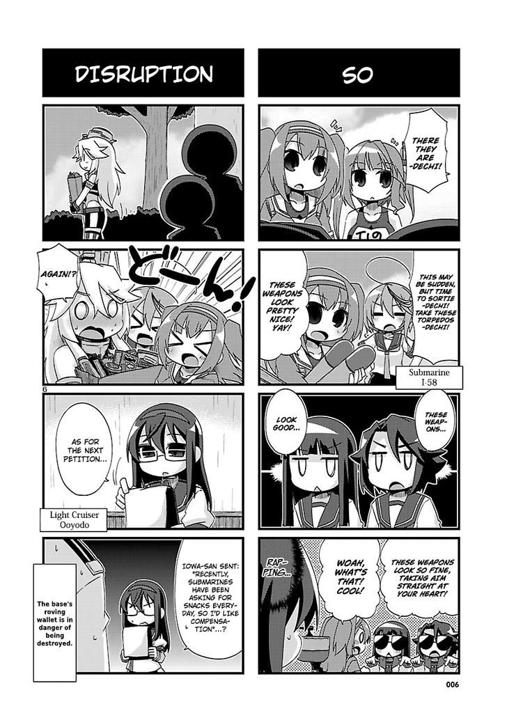 Kantai Collection - Kankore - 4-koma Comic - Fubuki, Ganbarimasu! Chapter 145 page 6 - Chapter 145