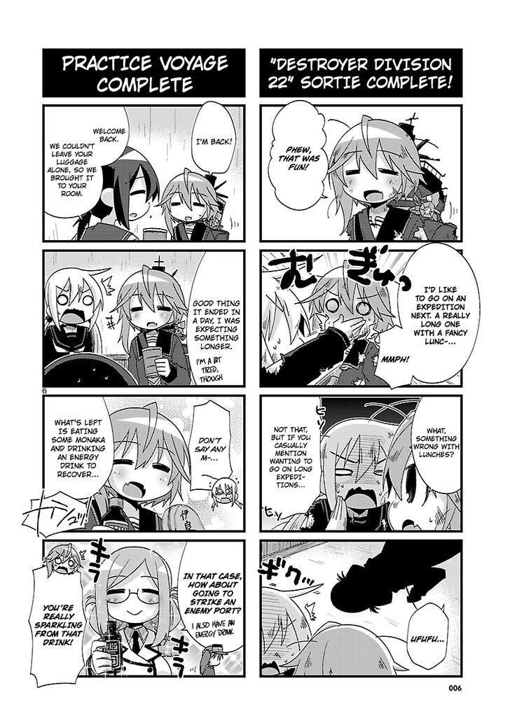 Kantai Collection - Kankore - 4-koma Comic - Fubuki, Ganbarimasu! Chapter 146 page 6 - Chapter 146