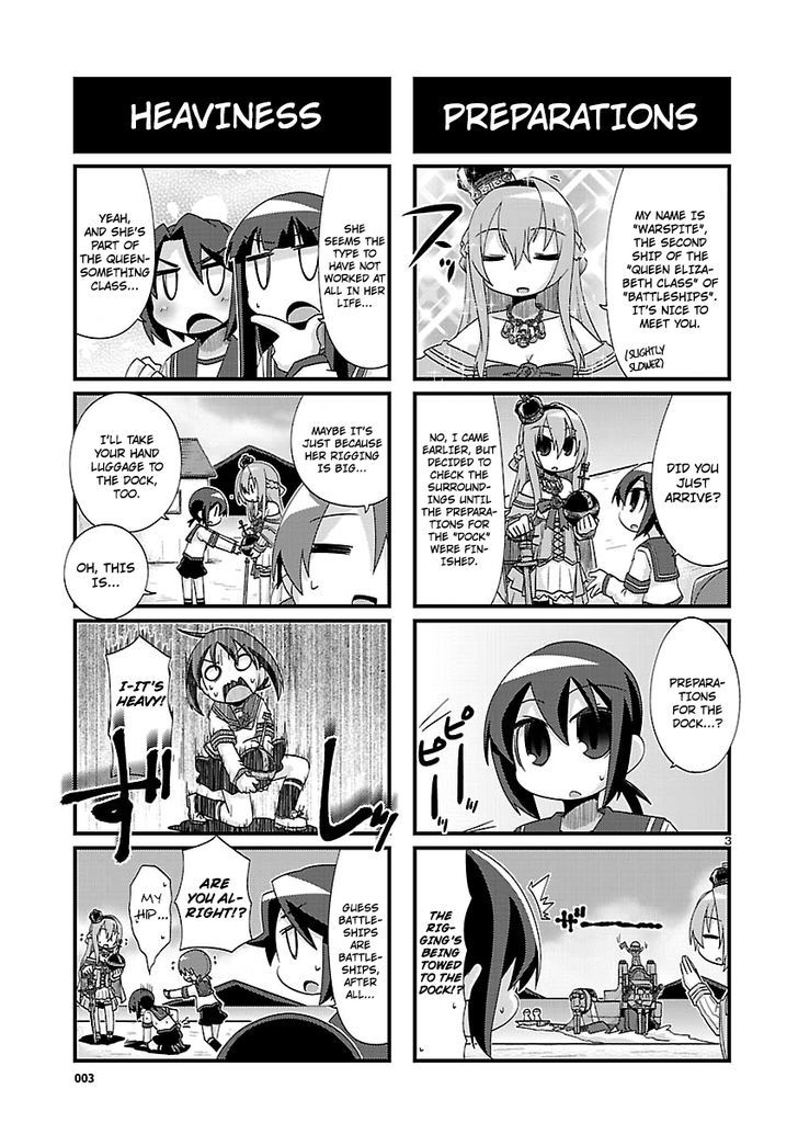 Kantai Collection - Kankore - 4-koma Comic - Fubuki, Ganbarimasu! Chapter 152 page 3 - Chapter 152