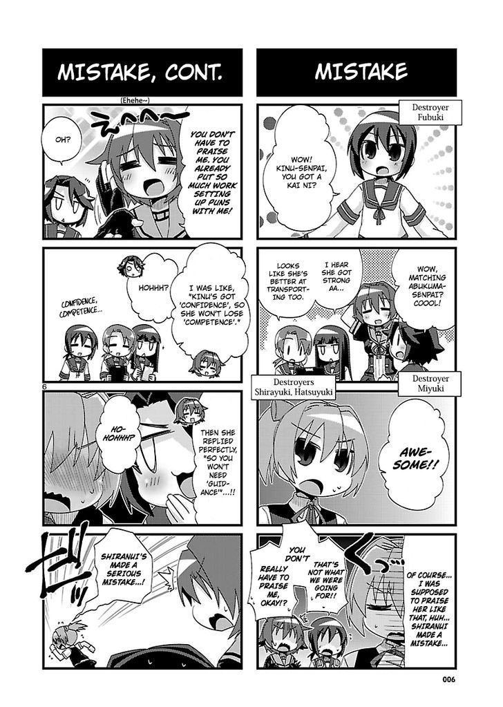 Kantai Collection - Kankore - 4-koma Comic - Fubuki, Ganbarimasu! Chapter 154 page 6 - Chapter 154