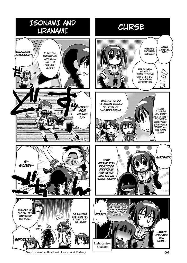 Kantai Collection - Kankore - 4-koma Comic - Fubuki, Ganbarimasu! Chapter 158 page 2 - Chapter 158