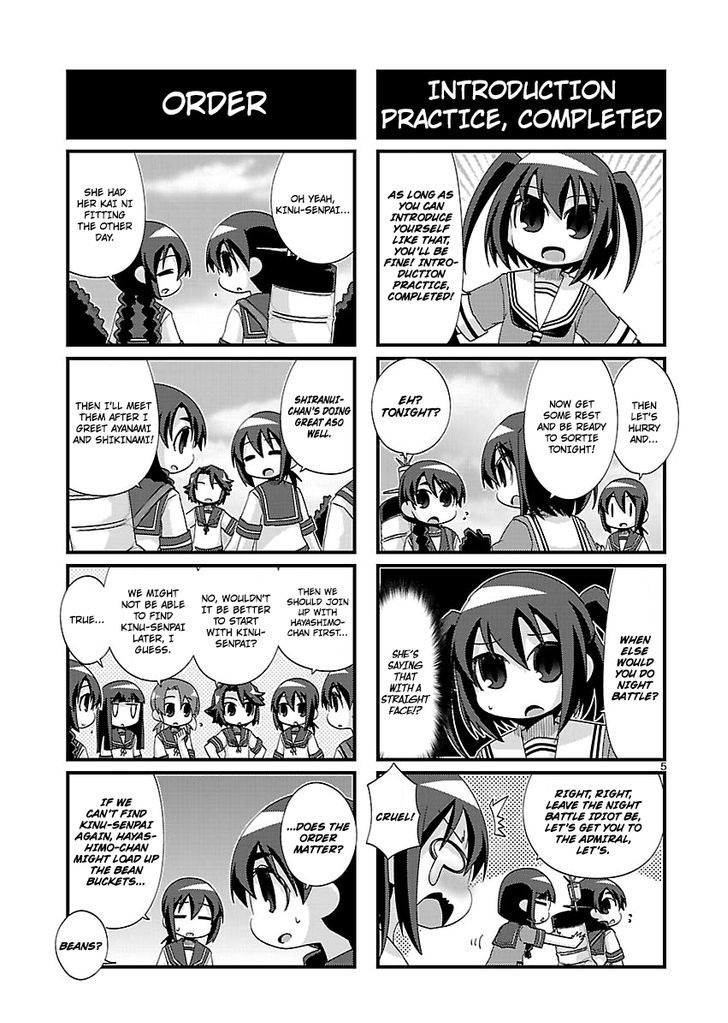 Kantai Collection - Kankore - 4-koma Comic - Fubuki, Ganbarimasu! Chapter 158 page 5 - Chapter 158