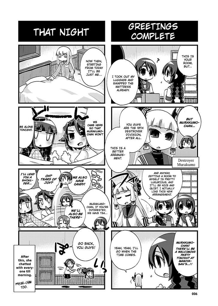 Kantai Collection - Kankore - 4-koma Comic - Fubuki, Ganbarimasu! Chapter 158 page 6 - Chapter 158