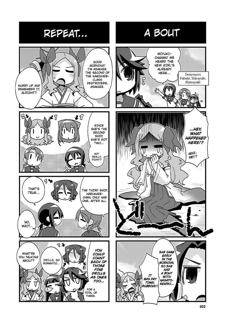 Kantai Collection - Kankore - 4-koma Comic - Fubuki, Ganbarimasu! Chapter 166 page 2 - Chapter 166