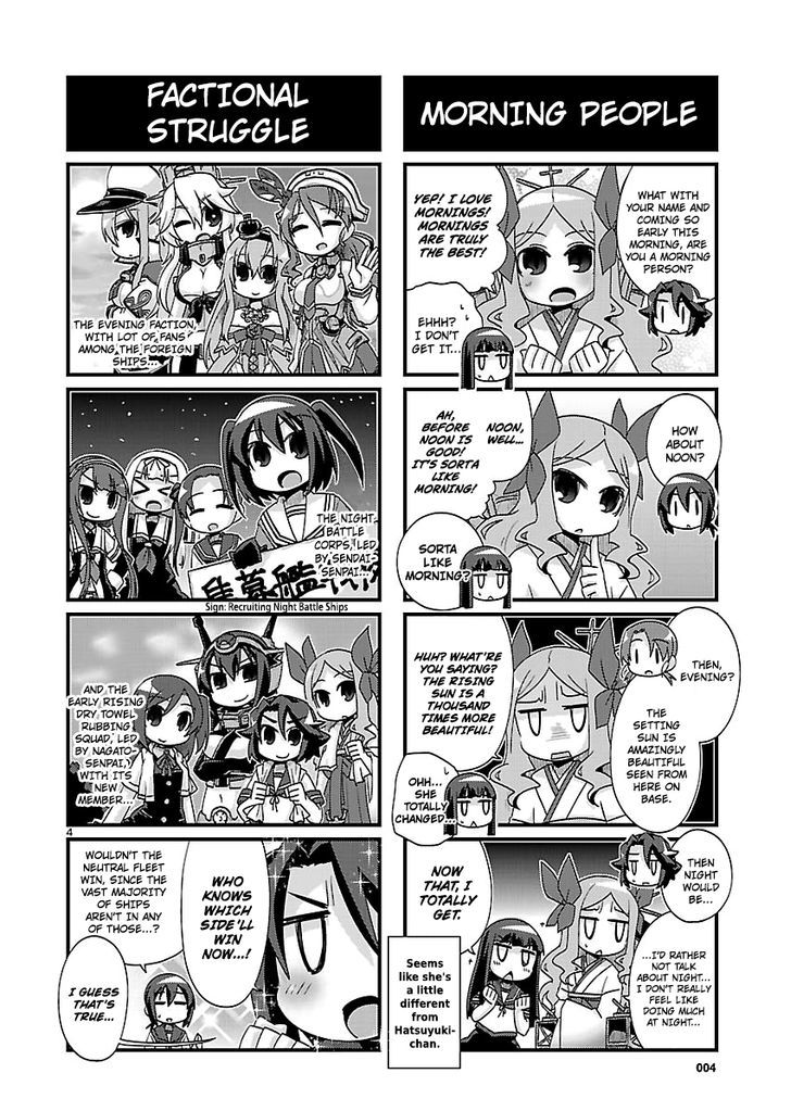 Kantai Collection - Kankore - 4-koma Comic - Fubuki, Ganbarimasu! Chapter 166 page 4 - Chapter 166