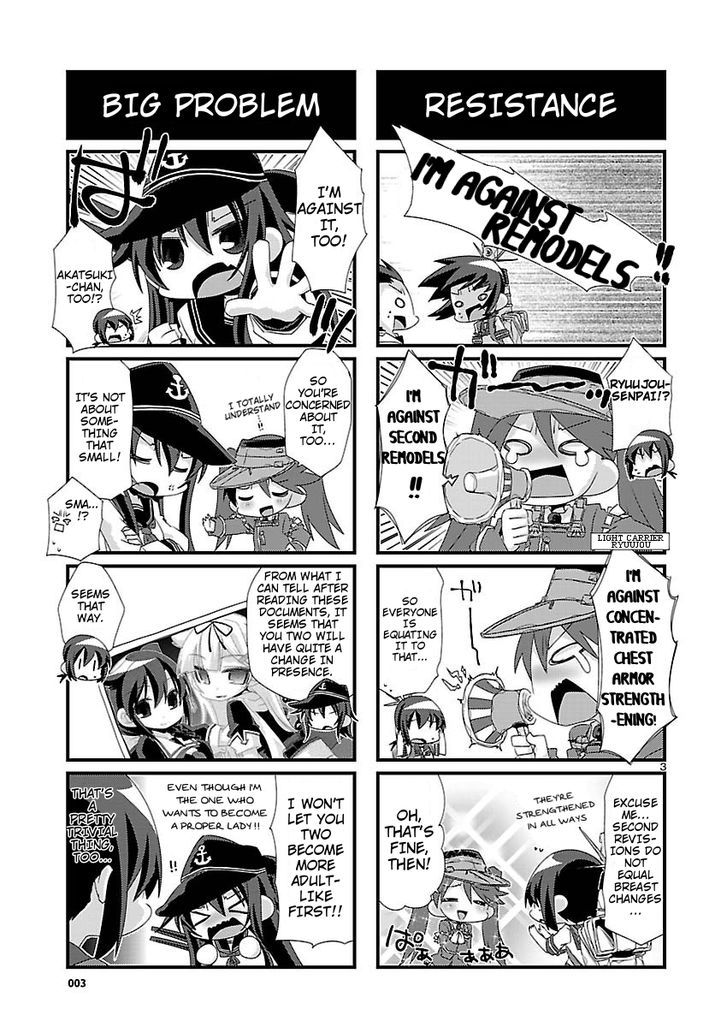 Kantai Collection - Kankore - 4-koma Comic - Fubuki, Ganbarimasu! Chapter 17 page 3 - Chapter 17