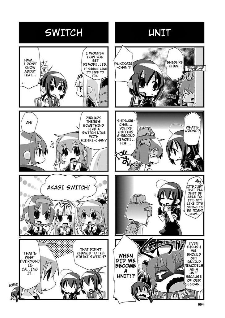 Kantai Collection - Kankore - 4-koma Comic - Fubuki, Ganbarimasu! Chapter 17 page 4 - Chapter 17