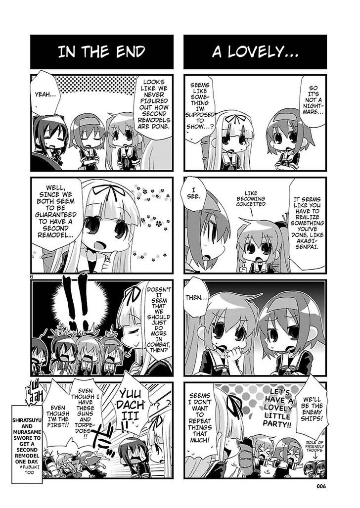 Kantai Collection - Kankore - 4-koma Comic - Fubuki, Ganbarimasu! Chapter 17 page 6 - Chapter 17