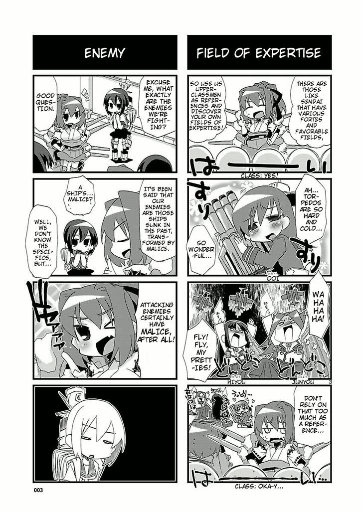 Kantai Collection - Kankore - 4-koma Comic - Fubuki, Ganbarimasu! Chapter 2 page 3 - Chapter 2