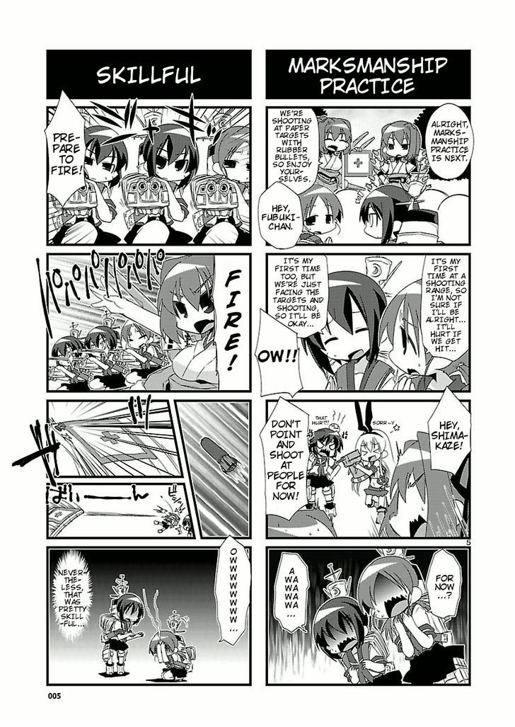 Kantai Collection - Kankore - 4-koma Comic - Fubuki, Ganbarimasu! Chapter 2 page 5 - Chapter 2