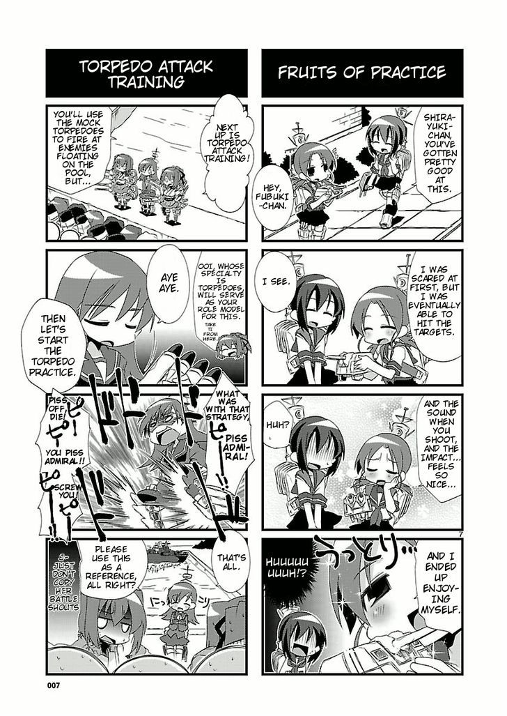 Kantai Collection - Kankore - 4-koma Comic - Fubuki, Ganbarimasu! Chapter 2 page 7 - Chapter 2
