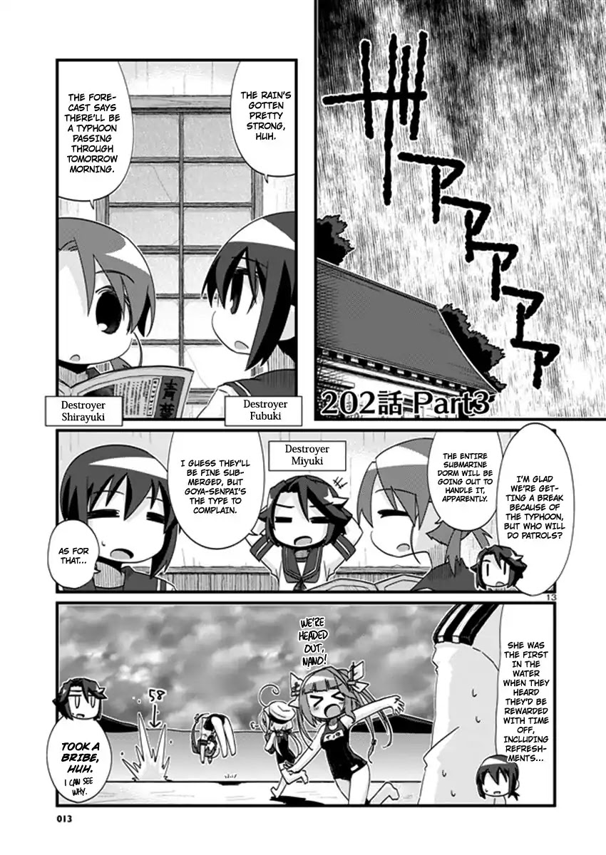 Kantai Collection - Kankore - 4-koma Comic - Fubuki, Ganbarimasu! Chapter 202 page 13 - Chapter 202