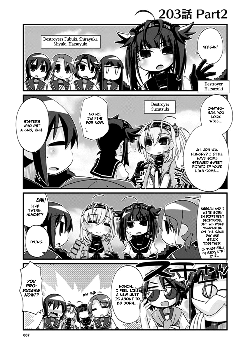 Kantai Collection - Kankore - 4-koma Comic - Fubuki, Ganbarimasu! Chapter 203 page 7 - Chapter 203