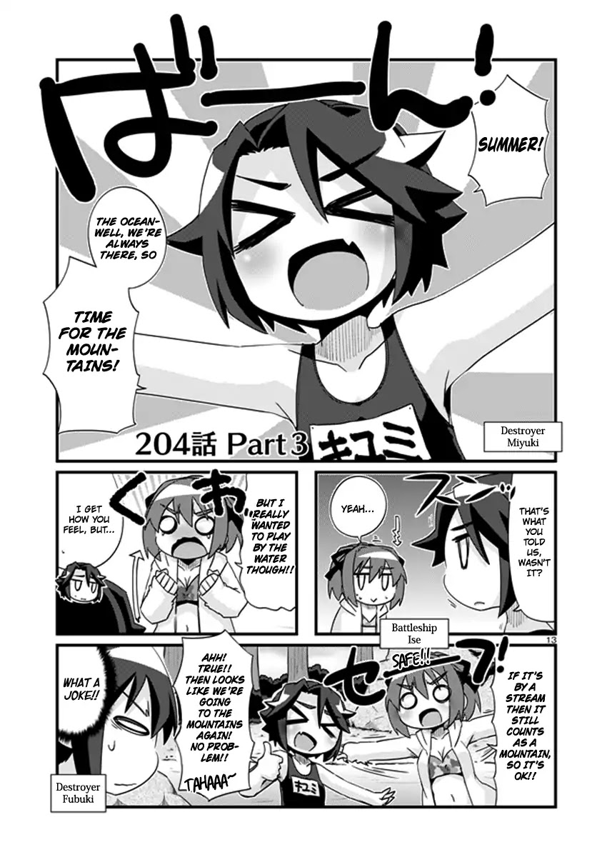 Kantai Collection - Kankore - 4-koma Comic - Fubuki, Ganbarimasu! Chapter 204 page 13 - Chapter 204