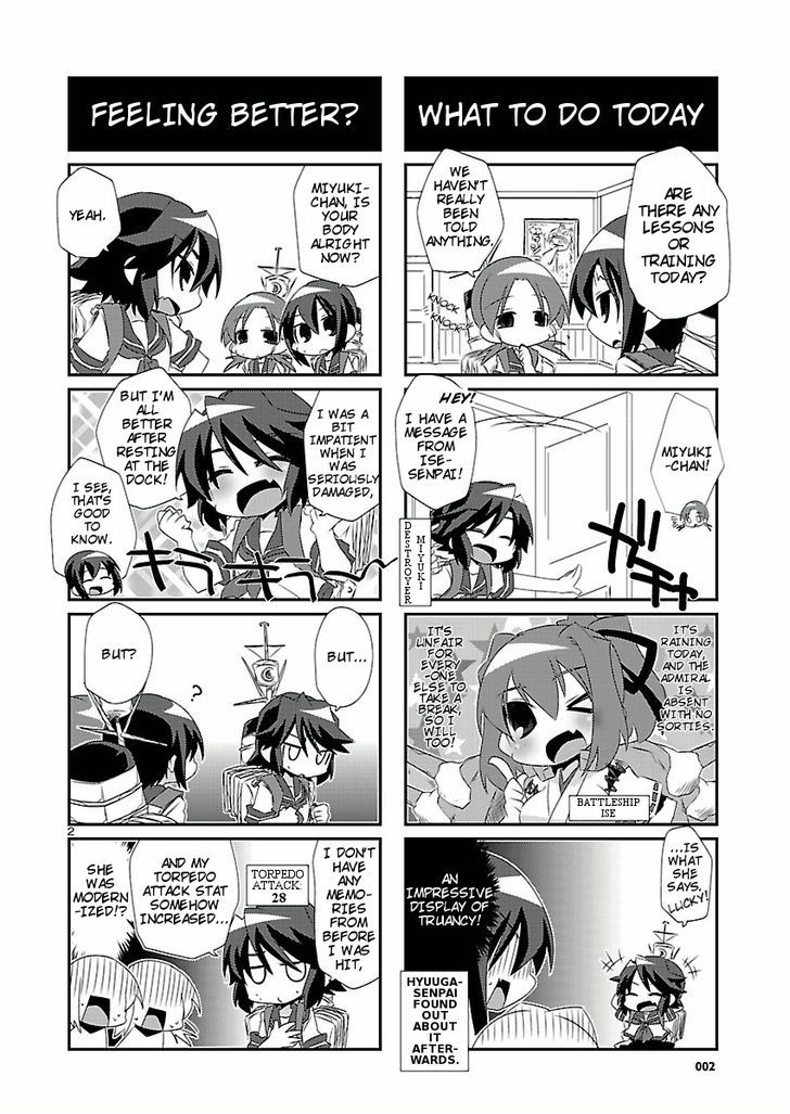 Kantai Collection - Kankore - 4-koma Comic - Fubuki, Ganbarimasu! Chapter 3 page 2 - Chapter 3
