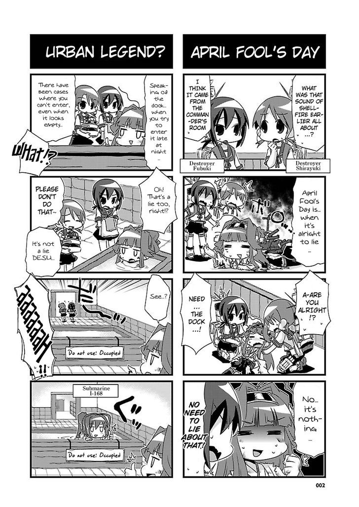 Kantai Collection - Kankore - 4-koma Comic - Fubuki, Ganbarimasu! Chapter 34 page 2 - Chapter 34