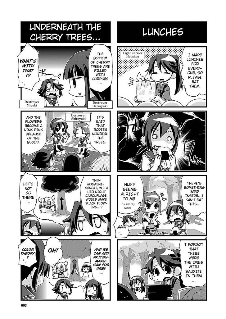 Kantai Collection - Kankore - 4-koma Comic - Fubuki, Ganbarimasu! Chapter 35 page 3 - Chapter 35