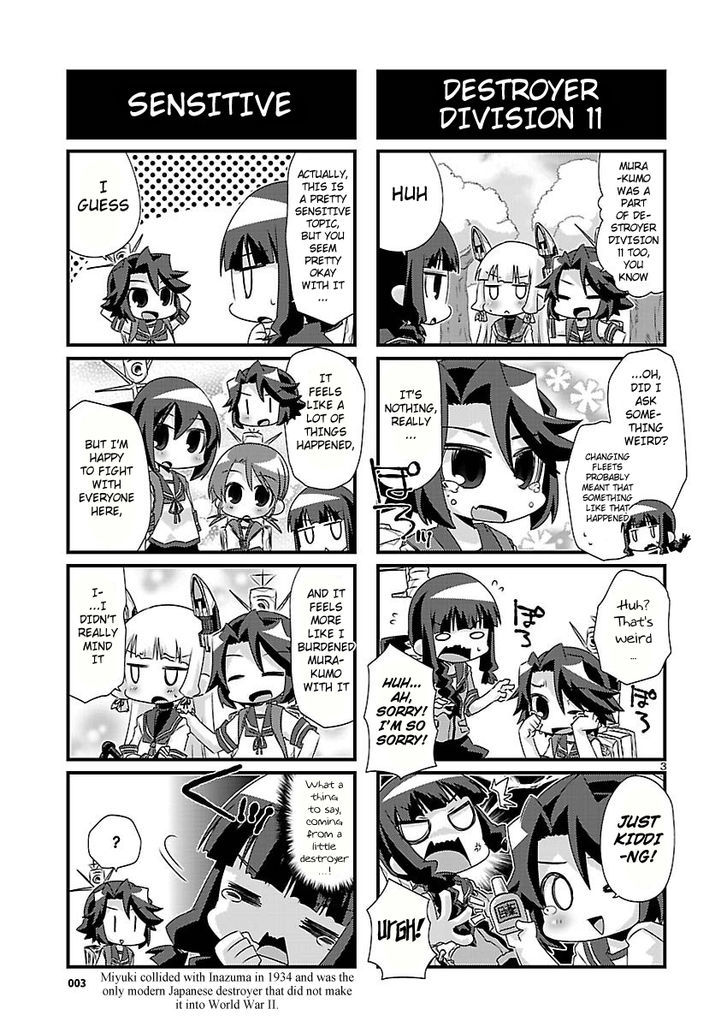 Kantai Collection - Kankore - 4-koma Comic - Fubuki, Ganbarimasu! Chapter 37 page 3 - Chapter 37