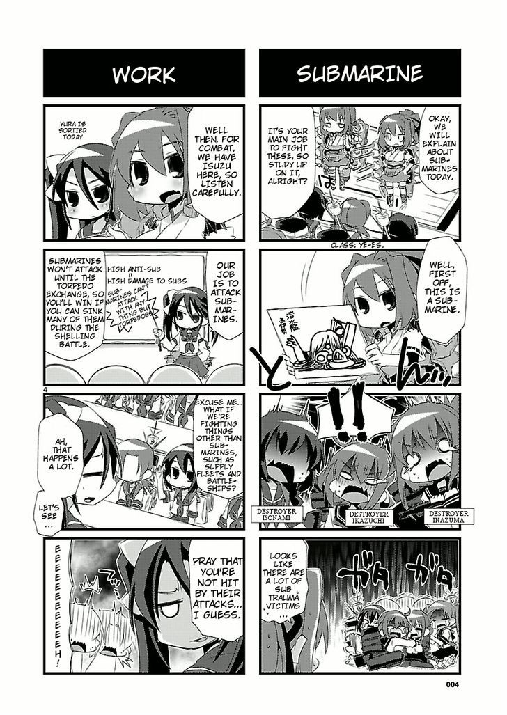 Kantai Collection - Kankore - 4-koma Comic - Fubuki, Ganbarimasu! Chapter 4 page 4 - Chapter 4