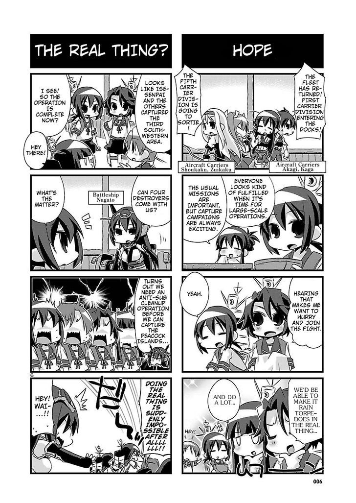 Kantai Collection - Kankore - 4-koma Comic - Fubuki, Ganbarimasu! Chapter 40 page 6 - Chapter 40