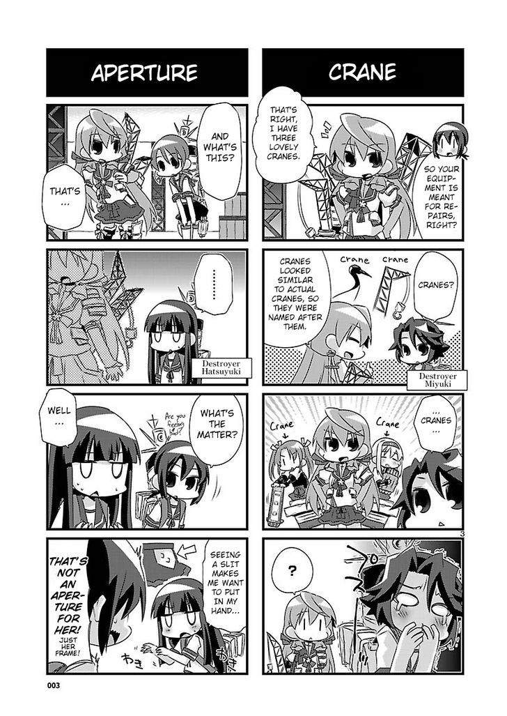 Kantai Collection - Kankore - 4-koma Comic - Fubuki, Ganbarimasu! Chapter 41 page 3 - Chapter 41