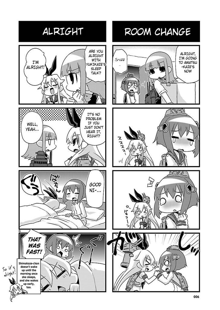 Kantai Collection - Kankore - 4-koma Comic - Fubuki, Ganbarimasu! Chapter 42 page 6 - Chapter 42