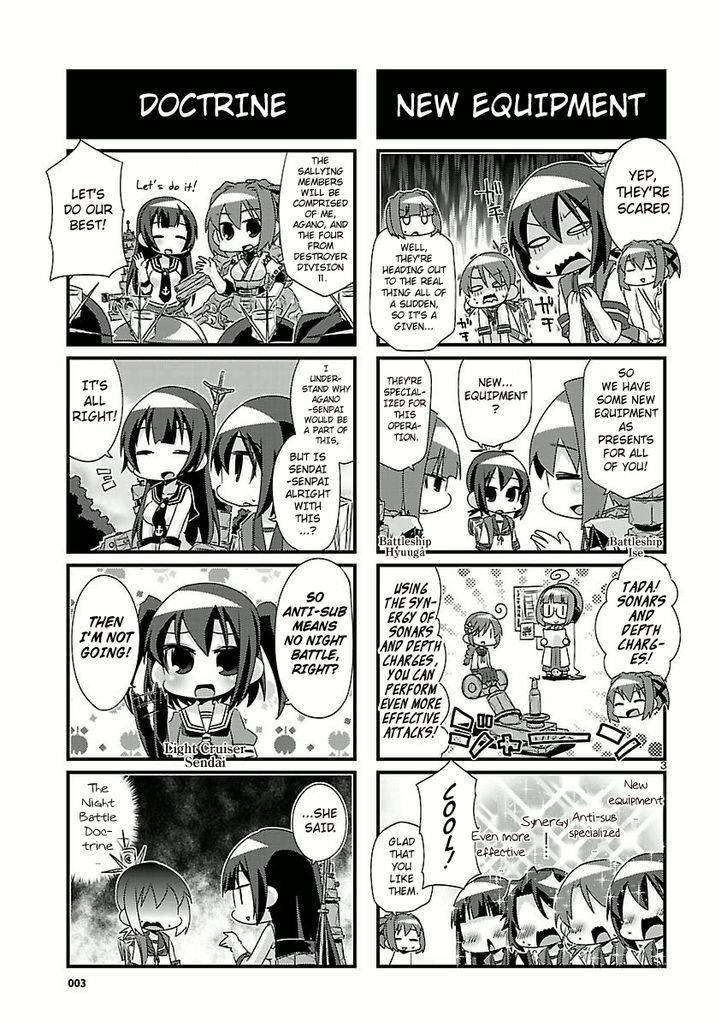 Kantai Collection - Kankore - 4-koma Comic - Fubuki, Ganbarimasu! Chapter 43 page 3 - Chapter 43