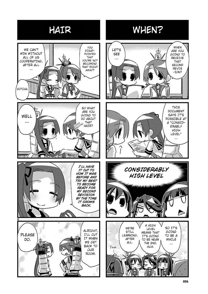 Kantai Collection - Kankore - 4-koma Comic - Fubuki, Ganbarimasu! Chapter 46 page 6 - Chapter 46