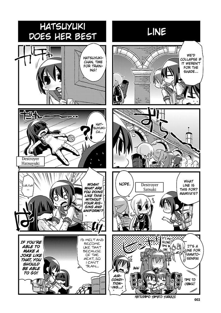Kantai Collection - Kankore - 4-koma Comic - Fubuki, Ganbarimasu! Chapter 50 page 2 - Chapter 50