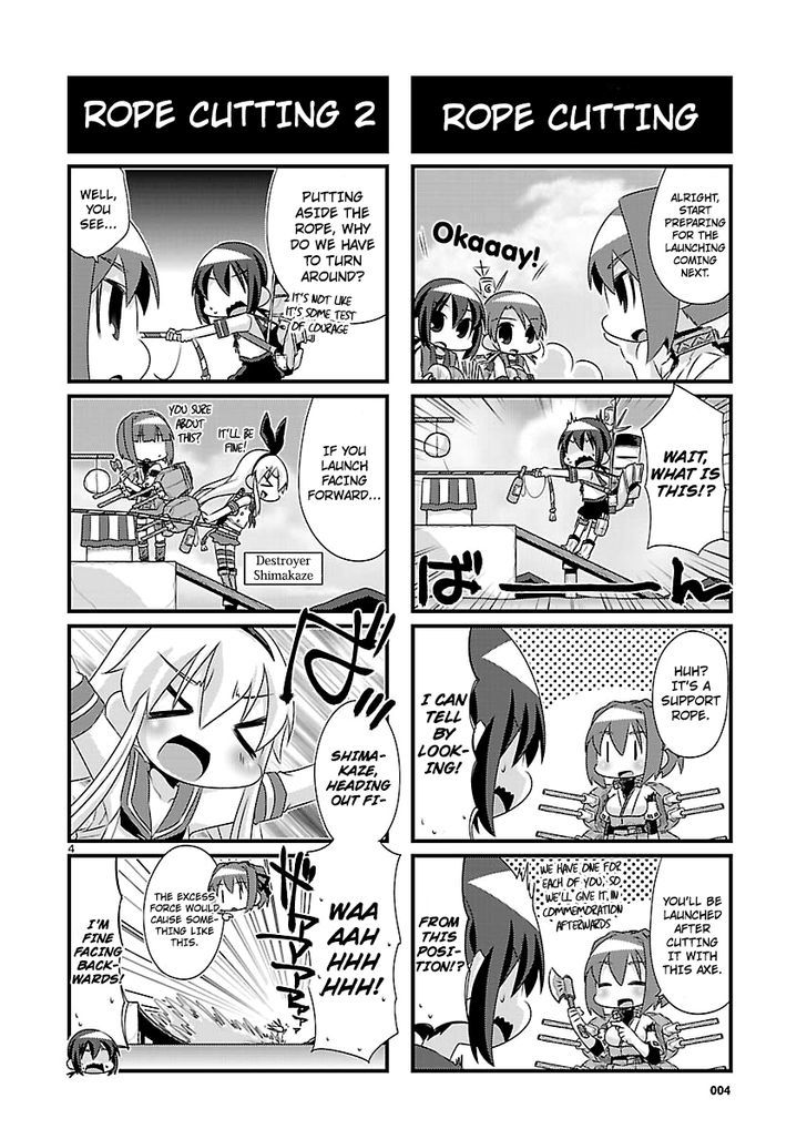 Kantai Collection - Kankore - 4-koma Comic - Fubuki, Ganbarimasu! Chapter 53 page 4 - Chapter 53