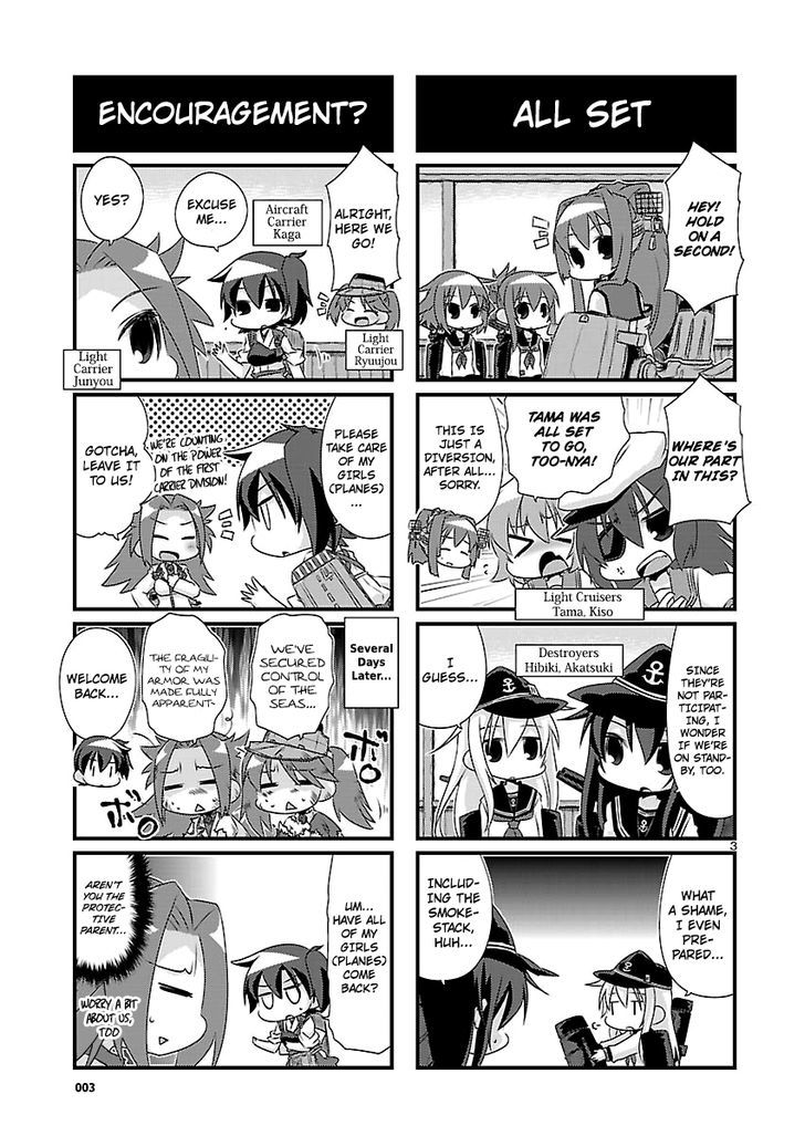 Kantai Collection - Kankore - 4-koma Comic - Fubuki, Ganbarimasu! Chapter 54 page 3 - Chapter 54