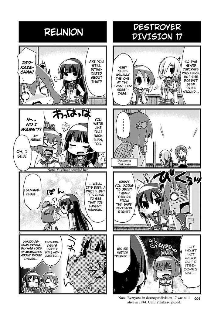 Kantai Collection - Kankore - 4-koma Comic - Fubuki, Ganbarimasu! Chapter 57 page 4 - Chapter 57